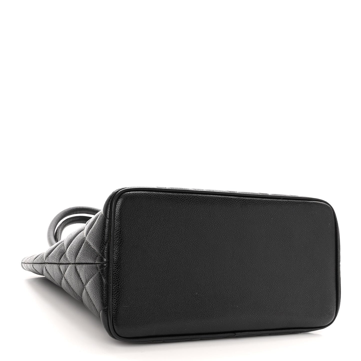 Caviar Quilted Medallion Tote Black