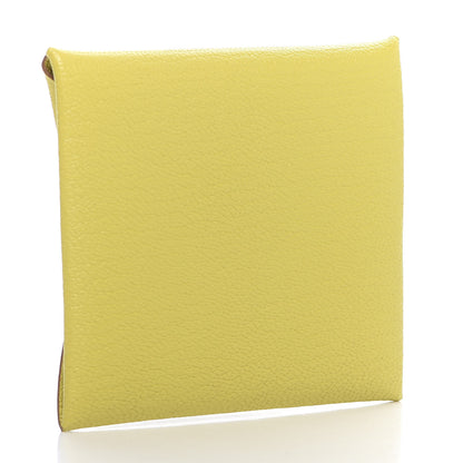 Hermes Chevre Mysore Bastia Coin Purse Lime 3 of 6