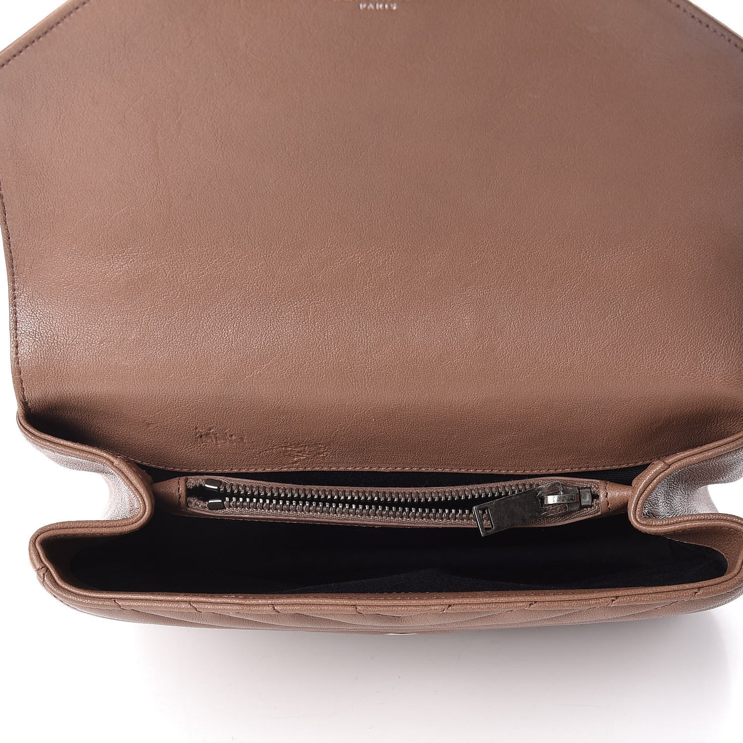 Sheepskin Matelasse Chevron Monogram Medium College Bag Fard