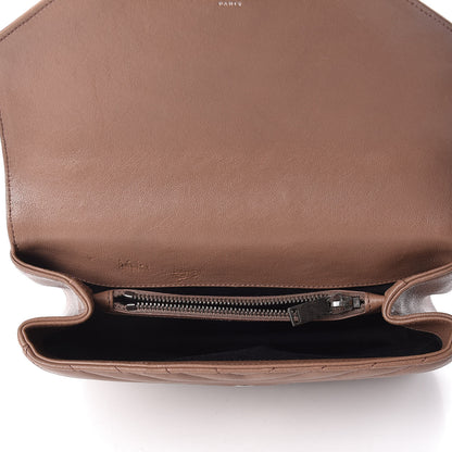 Saint Laurent Sheepskin Matelasse Chevron Monogram Medium College Bag Fard 7 of 15
