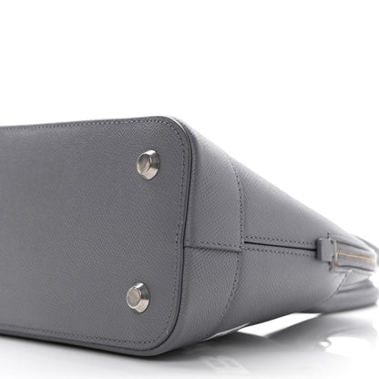 Balenciaga Signature Grained Calfskin Logo S Ville Top Handle Bag Gris Perle Fonce White 7 of 12