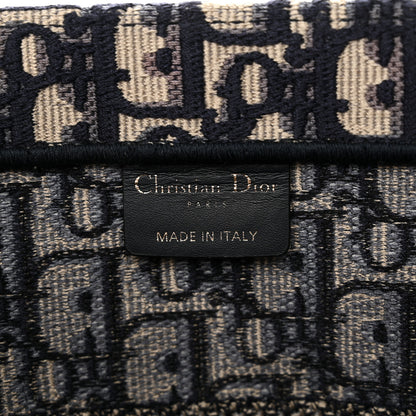 Christian Dior Oblique Medium Book Tote Blue Multicolor 6 of 14