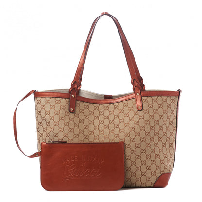 Gucci Metallic Monogram Medium Craft Tote Red 1 of 8