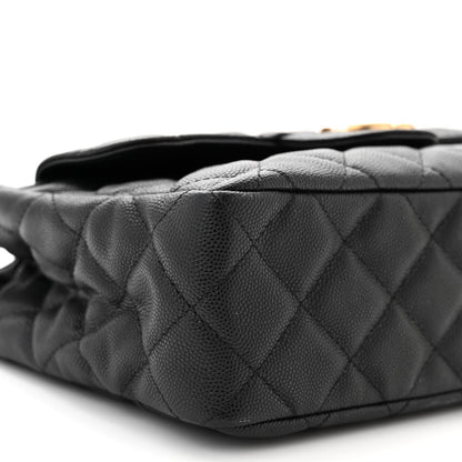 Chanel Caviar Quilted Wavy CC Hobo Black 10 of 14