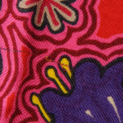 Hermes Cashmere Silk L'Arbre Du Vent Shawl 140 10 of 10