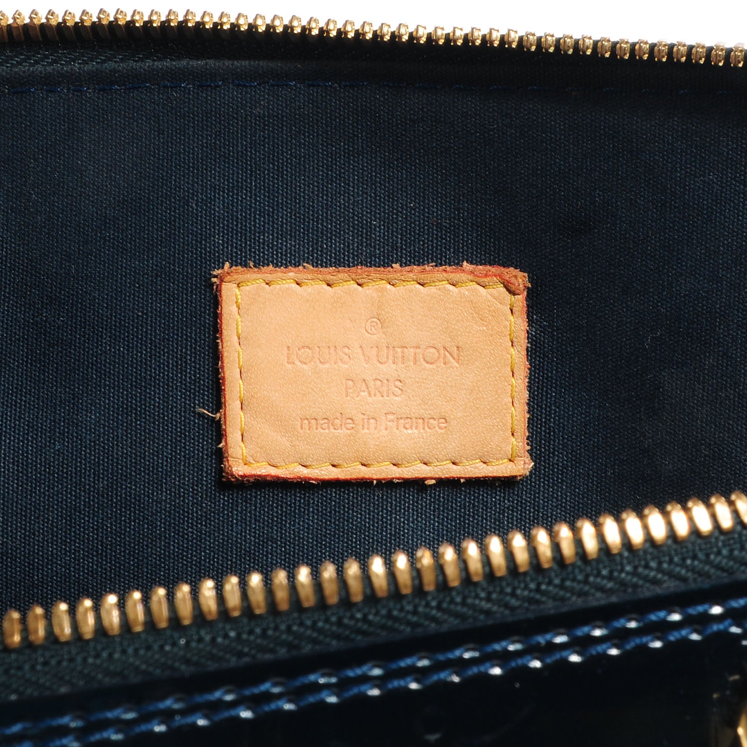 Louis Vuitton Vernis Alma GM Blue Nuit 6 of 7