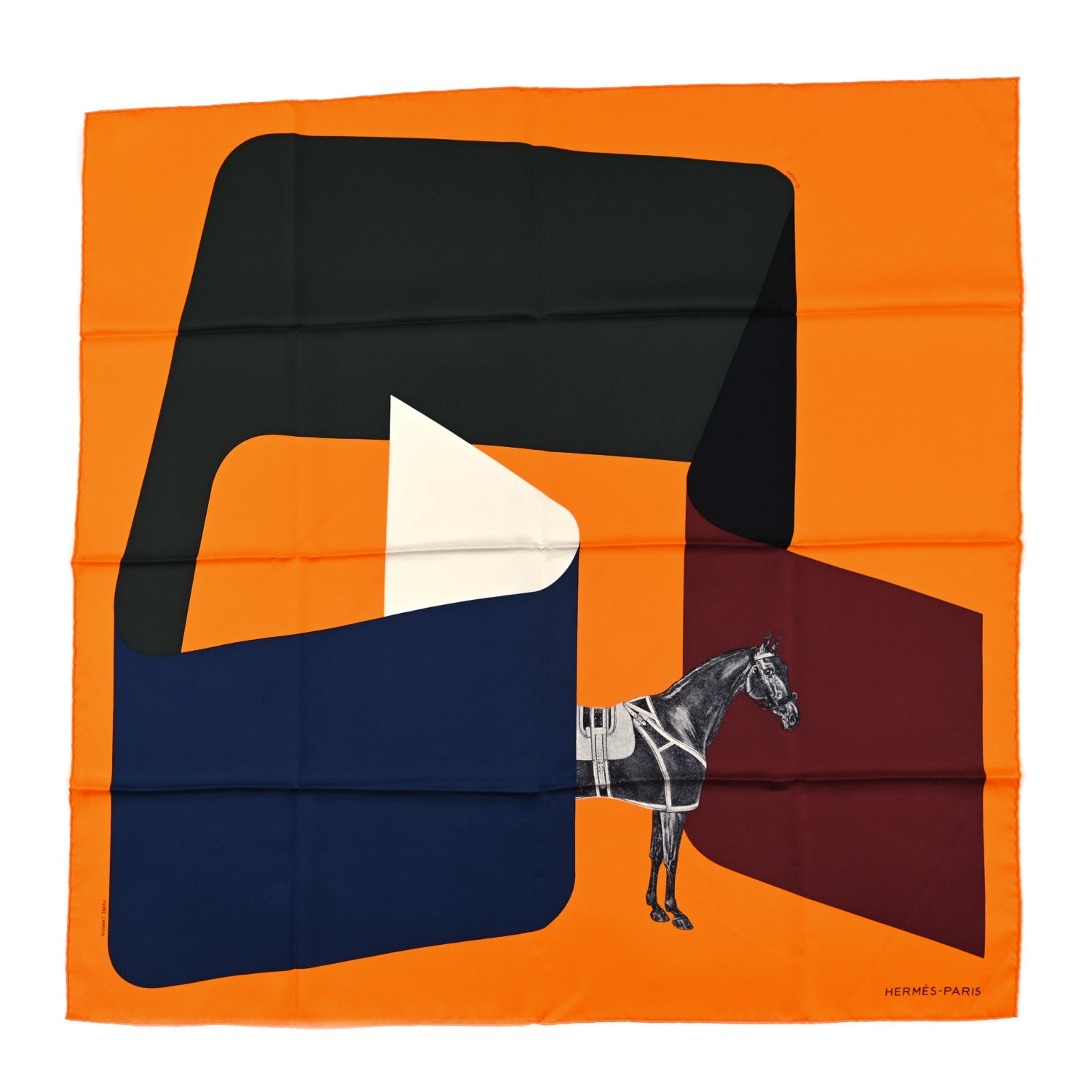 Hermes Silk La Serpentine De Pierre Scarf 90 1 of 3