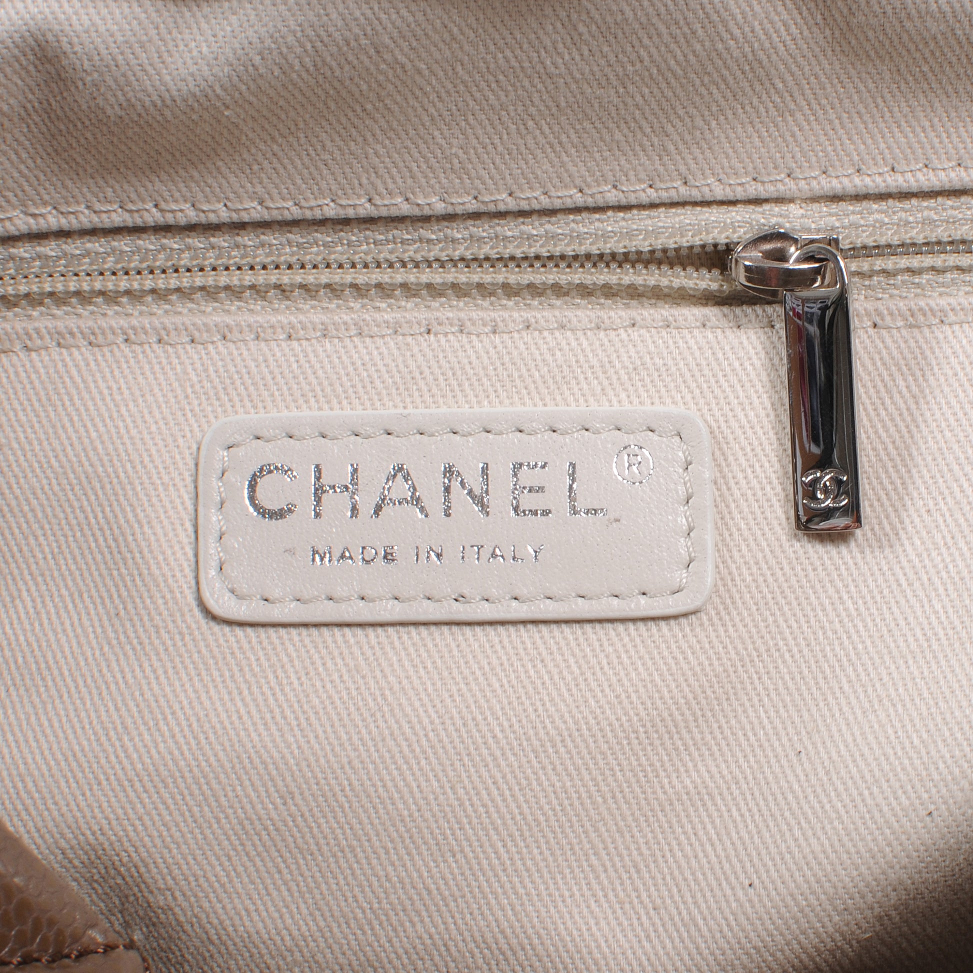 Chanel Caviar CC Timeless Soft Tote Taupe Fonce 6 of 9