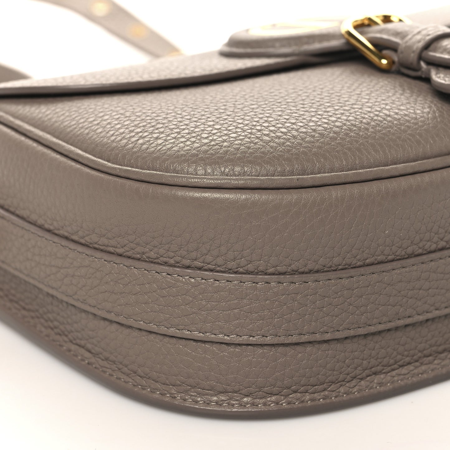 Grained Calfskin Medium Bobby Flap Taupe