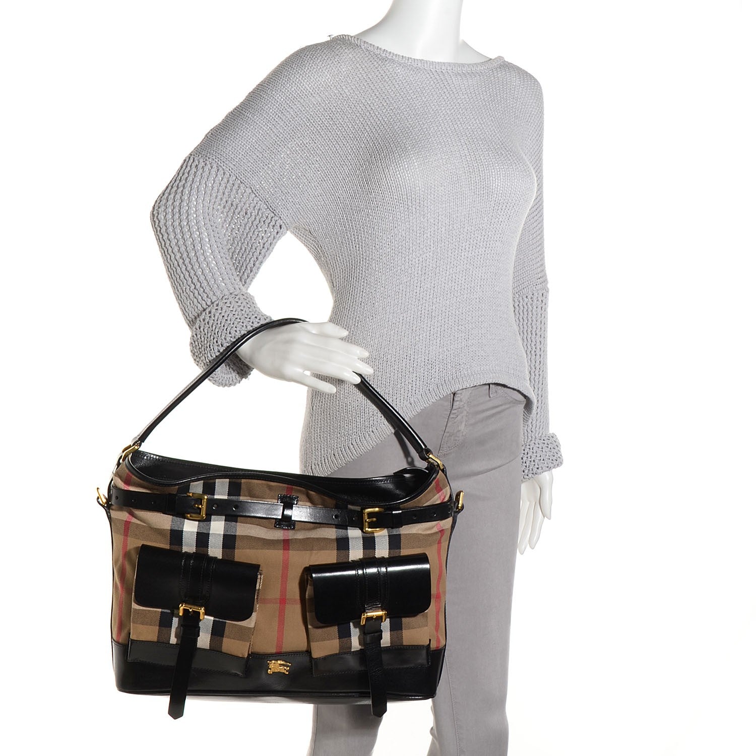Burberry House Check Hobo 2 of 10