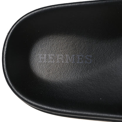Hermes Calfskin Womens Empire Sandals 37.5 Black 9 of 10