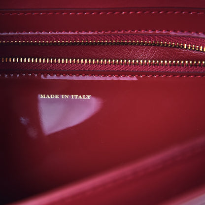 Burberry Patent Medium D-Ring Bag Crimson 7 of 8