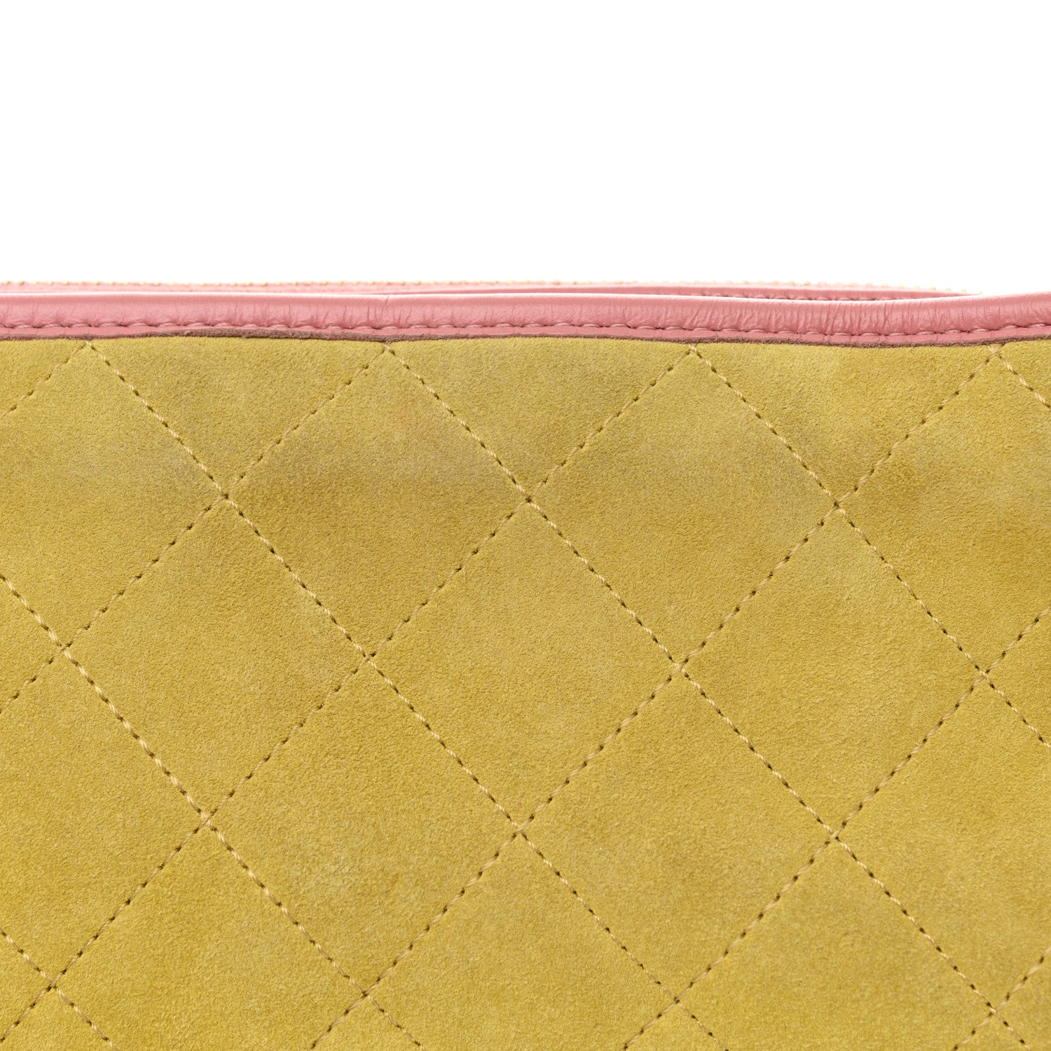 Chanel Suede Calfskin Quilted Medium Gabrielle Hobo Pink Green Yellow 12 of 15