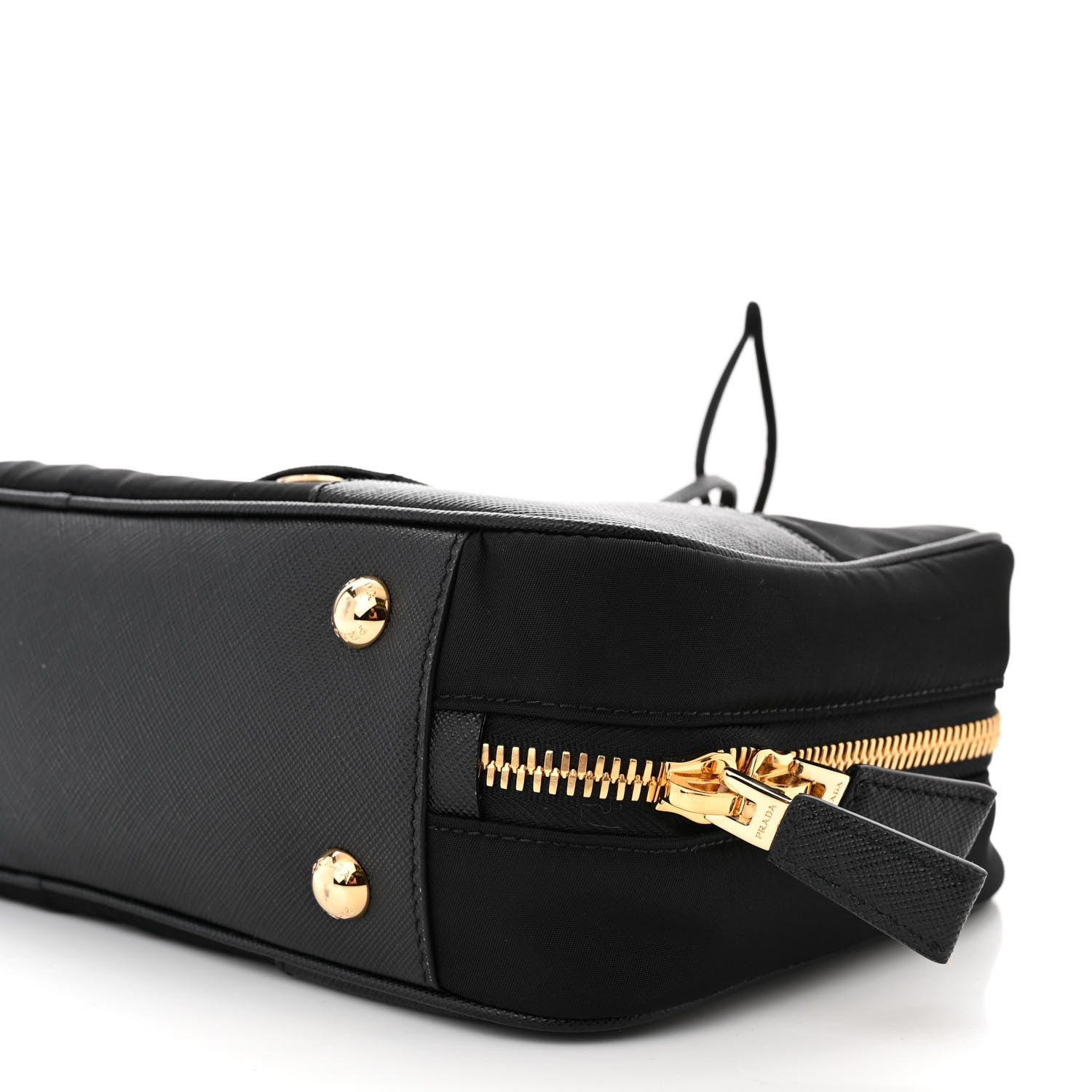 Prada Re-Nylon Saffiano Large Re-Edition 1978 Two Handle Bag Black 10 of 10