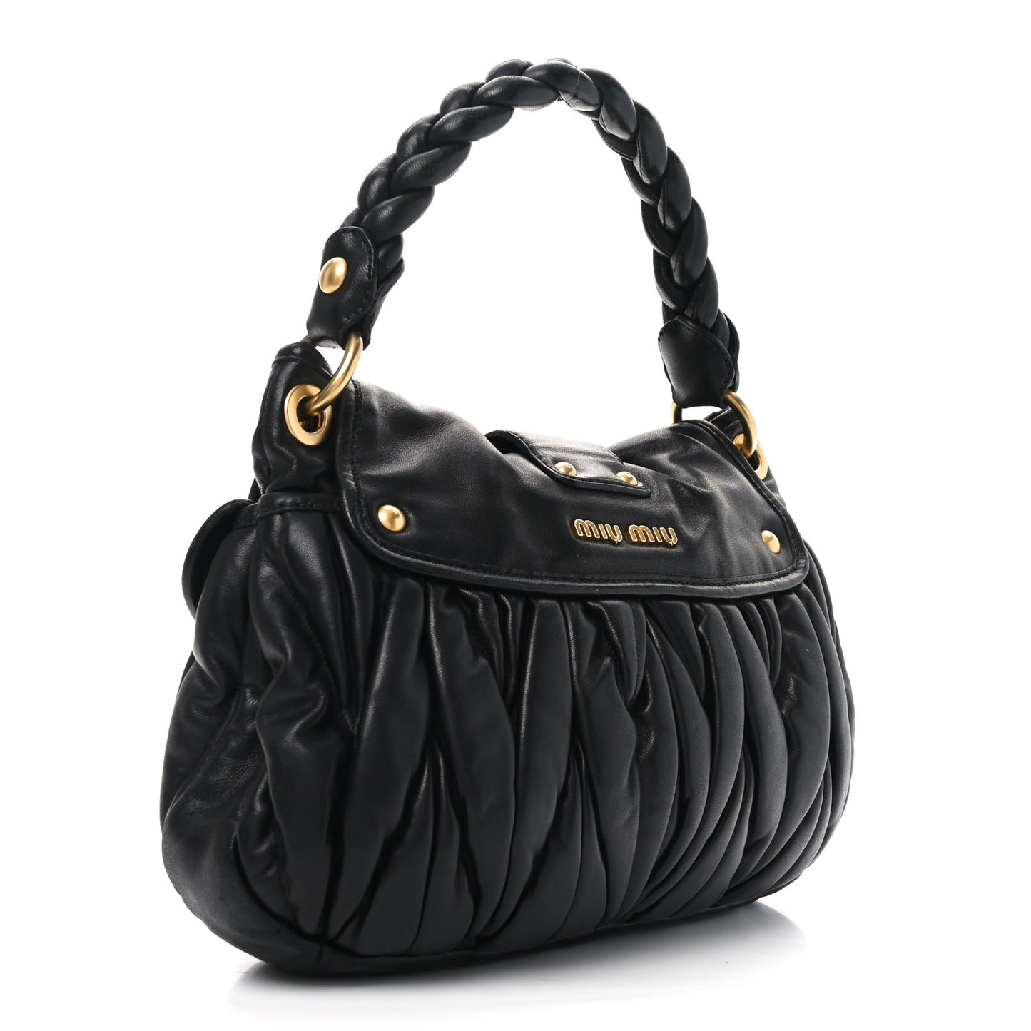 Nappa Matelasse Coffer Hobo Black