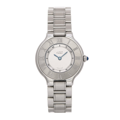 Cartier Stainless Steel 28mm Must De 21 Quartz Watch 1 of 5