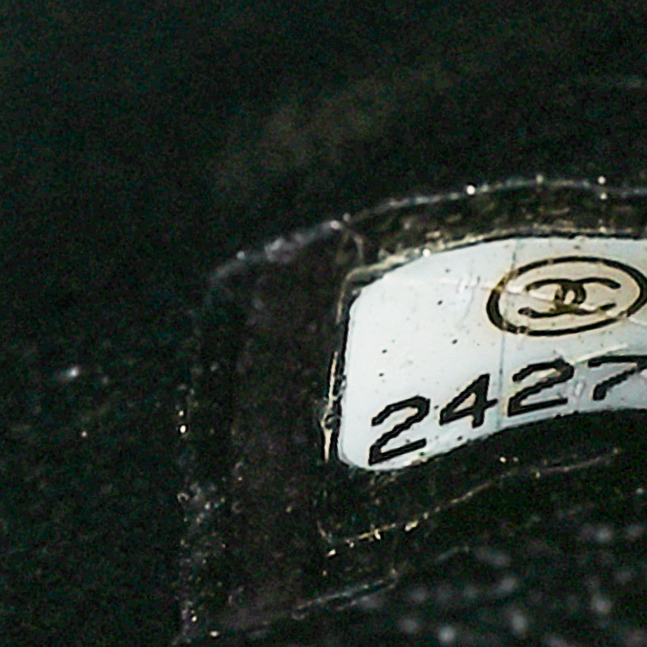 Lambskin Reverse Chevron Quilted Mini Round Top Handle Flap Black