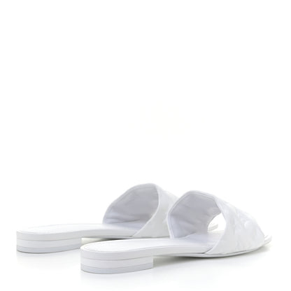 Louis Vuitton Lambskin Embossed Monogram Revival Flat Mules 40 White 5 of 21