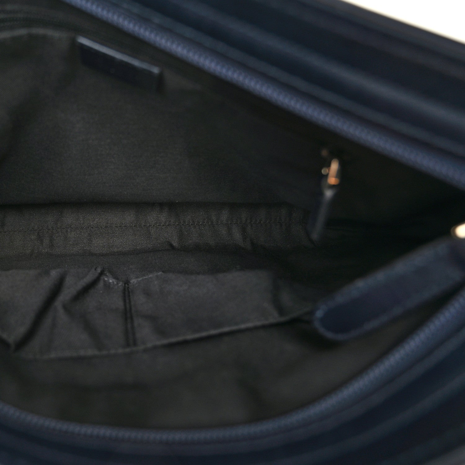 Gucci GG Supreme Monogram Web Flat Messenger Bag Navy 5 of 11