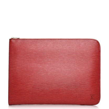 Louis Vuitton Epi Poche Documents Portfolio Case 39 Rouge 1 of 10