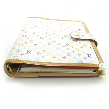Louis Vuitton Monogram Multicolor Large Ring Agenda w Notepad White 4 of 8