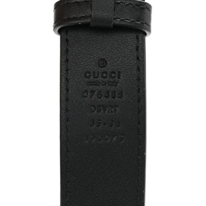 Gucci Calfskin Matelasse GG Marmont Belt Bag 85 34 Black 8 of 12