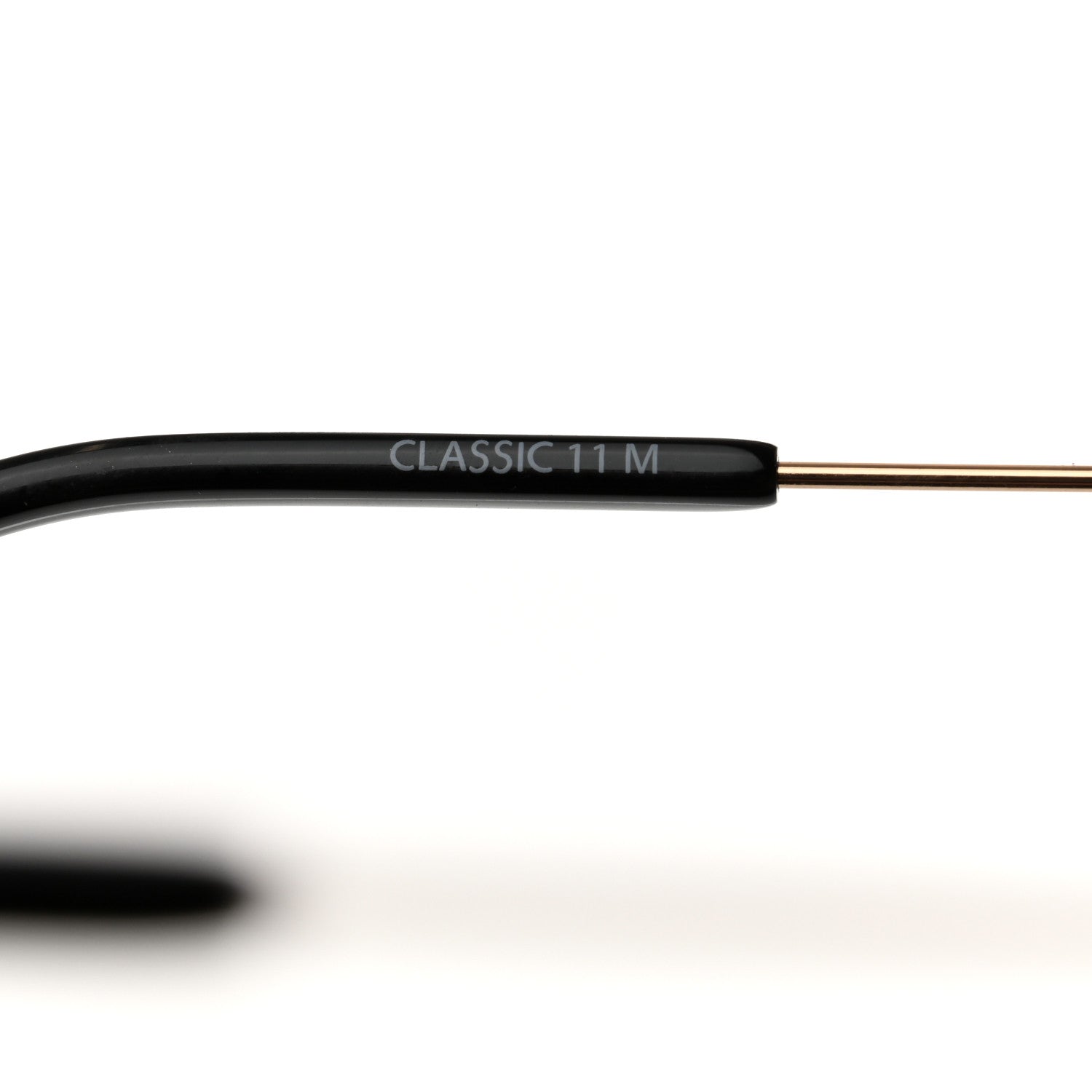 Saint Laurent Metal Aviator Classic 11 Monochromatic Sunglasses Gold Green 7 of 10