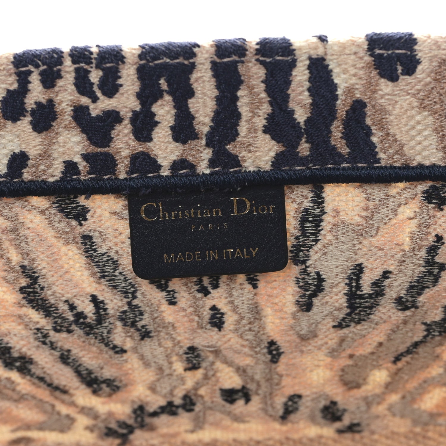 Christian Dior Canvas Embroidered Tie Dye Large Book Tote Multicolor 6 of 10