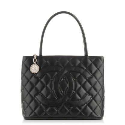 Chanel Caviar Quilted Medallion Tote Black 1 of 8