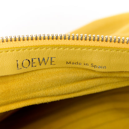 Loewe Lambskin Pleated Bracelet Pouch Yellow 6 of 9