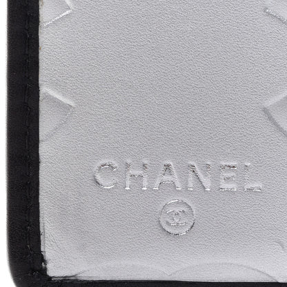 Chanel Calfskin Quilted Large Cambon Agenda Planner Black Silver 6 of 12