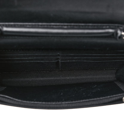 Chanel Grained Calfskin Quilted CC Box Wallet On Chain WOC Black 5 of 17