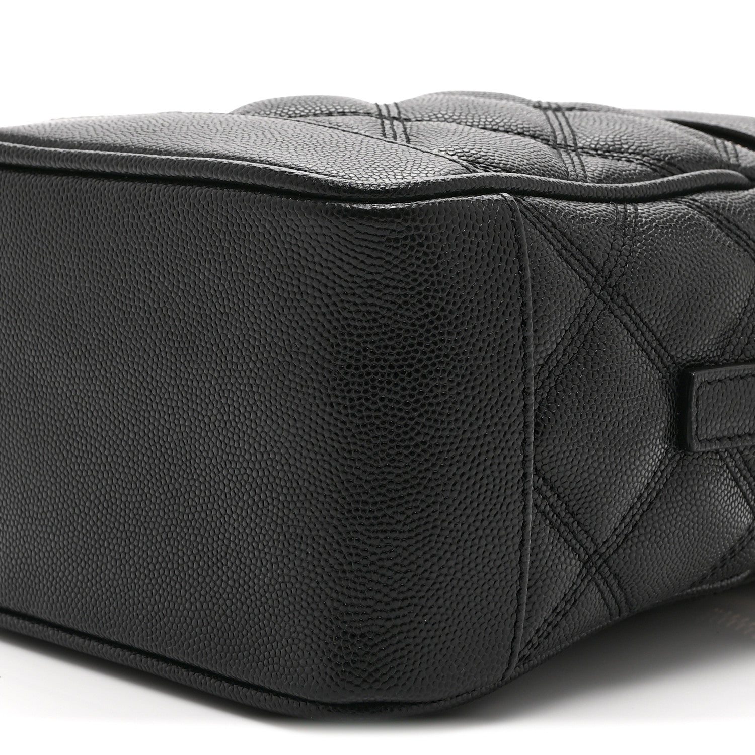 Saint Laurent Grain de Poudre Quilted 80's Vanity Bag Black 10 of 10