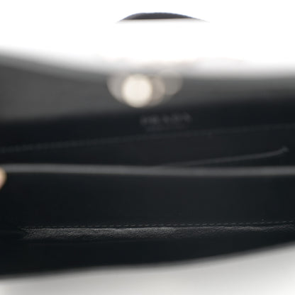 Prada Saffiano City Calf Mini Envelope Bag Black 6 of 12