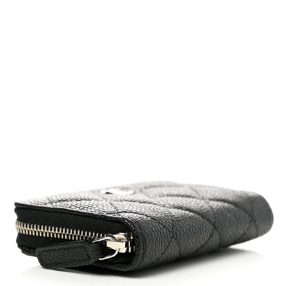 Chanel Caviar Quilted Zip Coin Purse Black 4 of 9