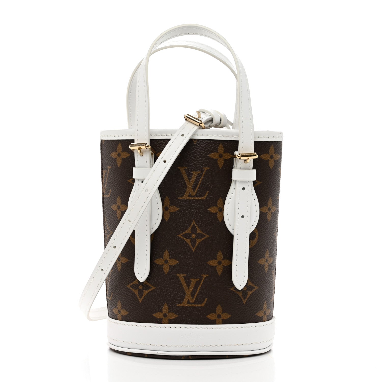 Louis Vuitton Monogram LV Match Nano Bucket Bag White 3 of 10