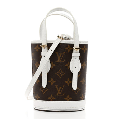 Louis Vuitton Monogram LV Match Nano Bucket Bag White 3 of 10