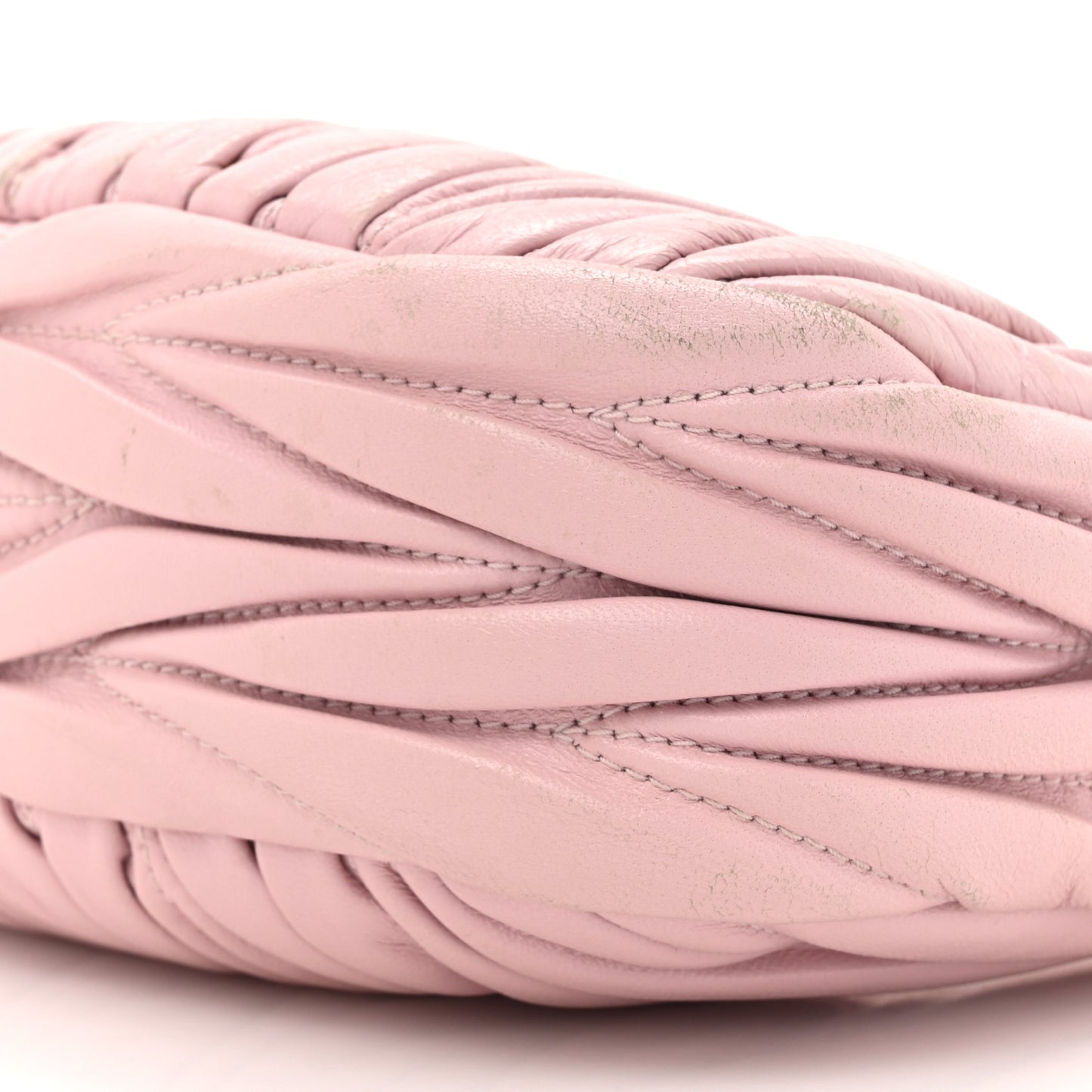 Nappa Matelasse Mini Wander Hobo Alabaster Pink
