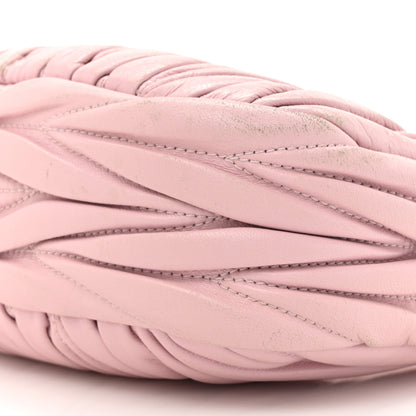 Miu Miu Nappa Matelasse Mini Wander Hobo Alabaster Pink 8 of 13