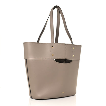 Chloe Smooth Grained Calfskin Medium Aby Tote Motty Grey 4 of 12