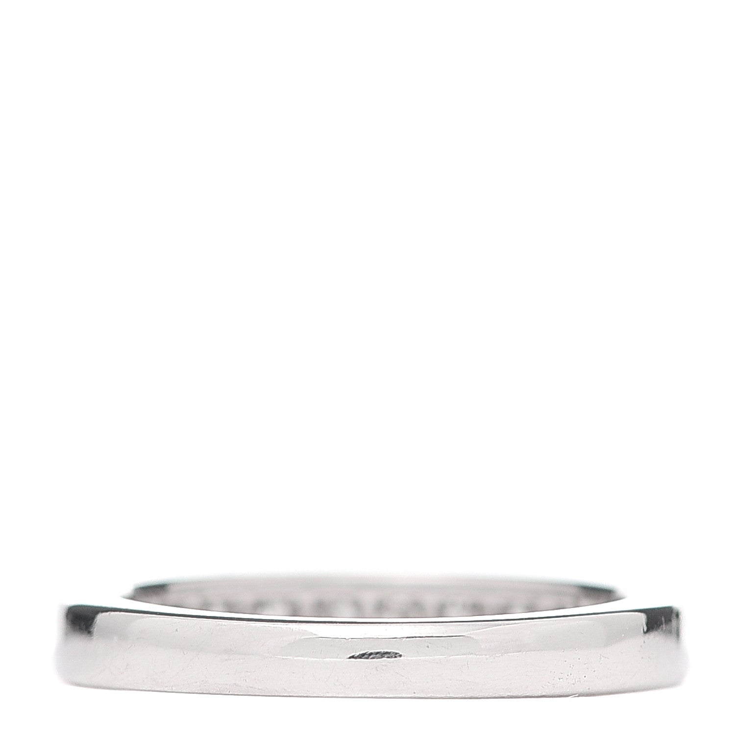 Tiffany Platinum Diamond 3mm Half Circle Wedding Band Ring 48 4.5 3 of 5