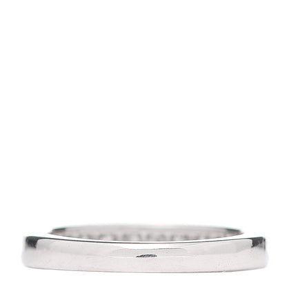 Tiffany Platinum Diamond 3mm Half Circle Wedding Band Ring 48 4.5 3 of 5