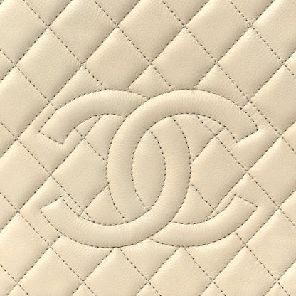 Chanel Caviar Quilted Petit Shopping Tote PST Light Beige 8 of 10