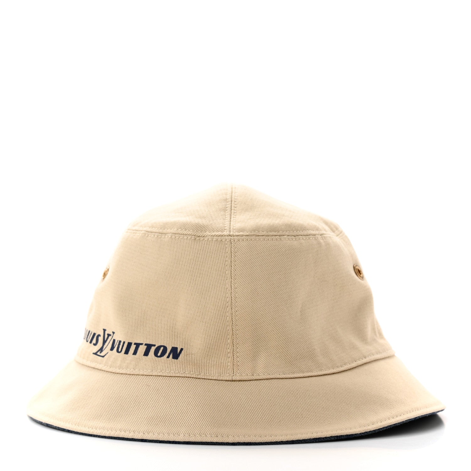 Louis Vuitton Monogram Denim Reversible Bucket Hat M Blue 1280355