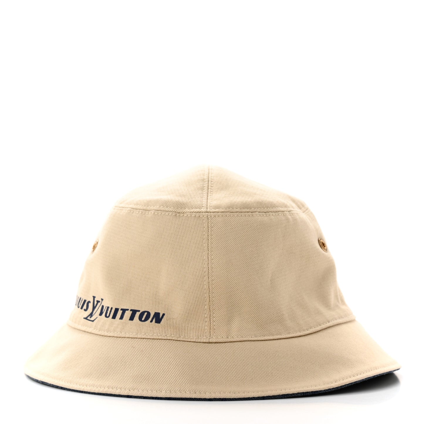 Monogram Denim Reversible Bucket Hat M Blue