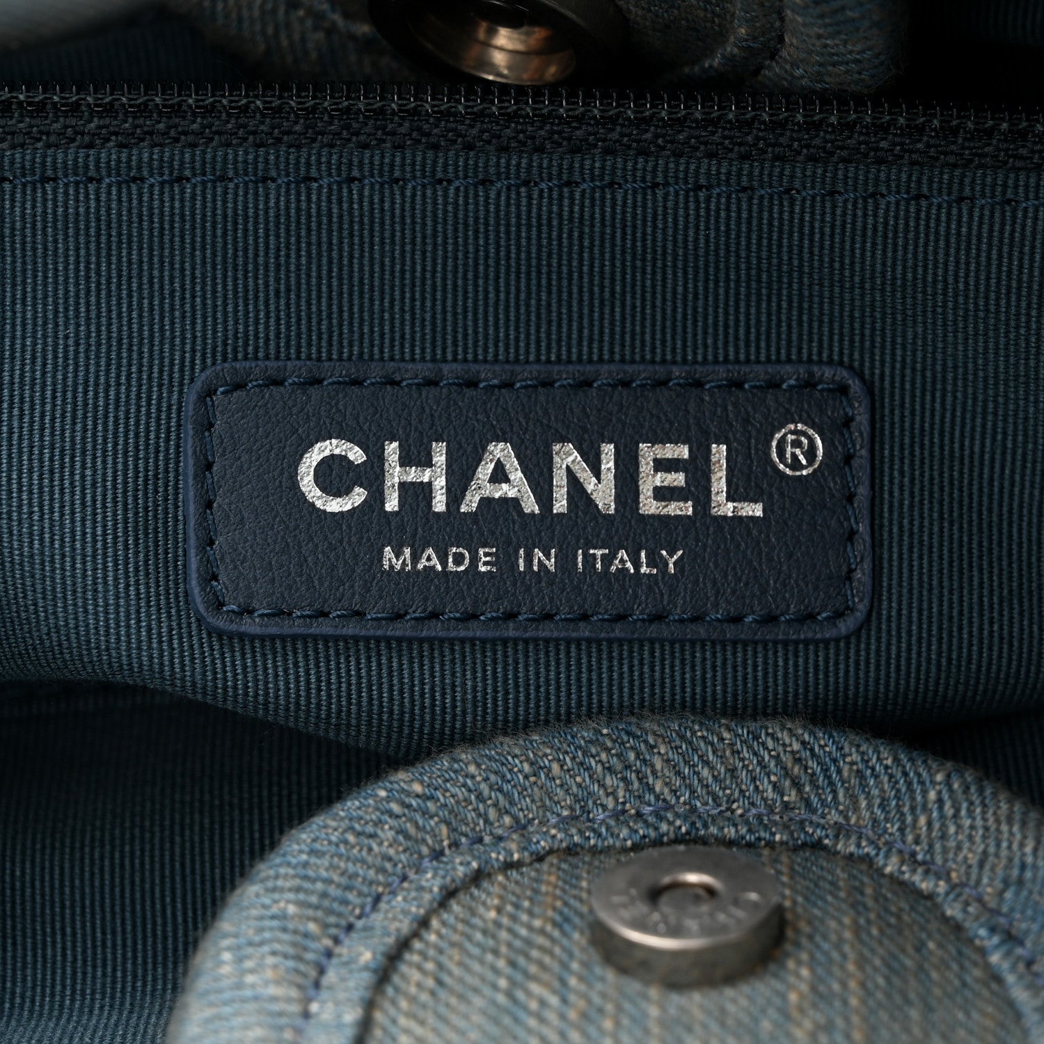 Chanel Denim Small Deauville Tote Light Blue 7 of 12