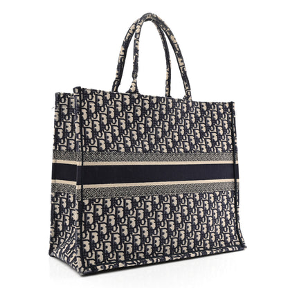 Christian Dior Oblique Large Book Tote Blue Multicolor 3 of 13