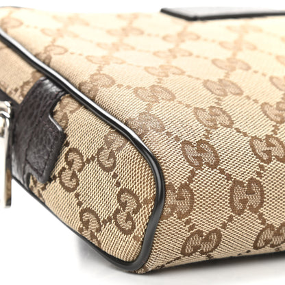 Gucci Monogram Belt Bag Dark Brown 9 of 10