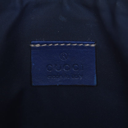 Gucci GG Plus Monogram Sloaney Union Jack British Flag Cosmetic Case Blue 6 of 8