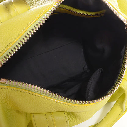 Alexander Wang Pebbled Lambskin Rocco Soft Acid w Pale Gold Hardware 5 of 7